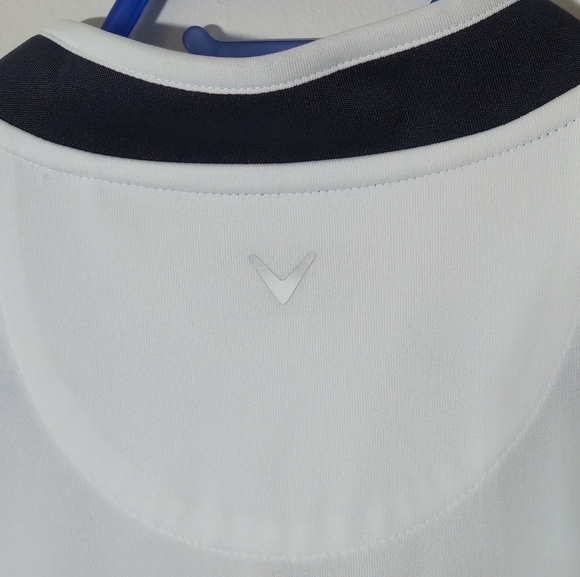 NWT Callaway Golf Women's Opti-Dri Sleeveless Quarter Zip Polo Shirt White XL - Picture 8 of 12
